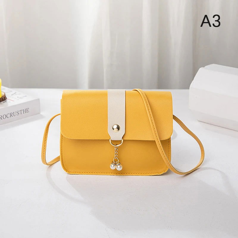 Bolso con colgante de perla Amarillo