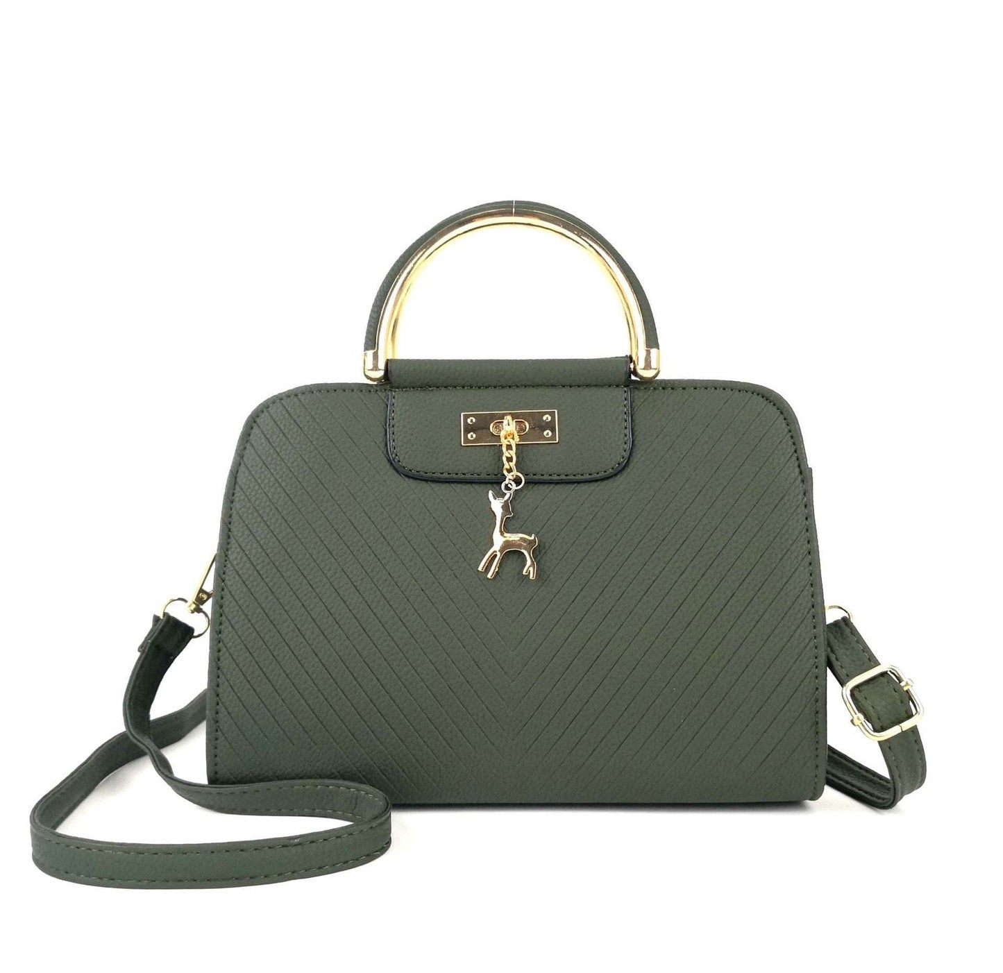 Bolso con relieve Verde 20cm