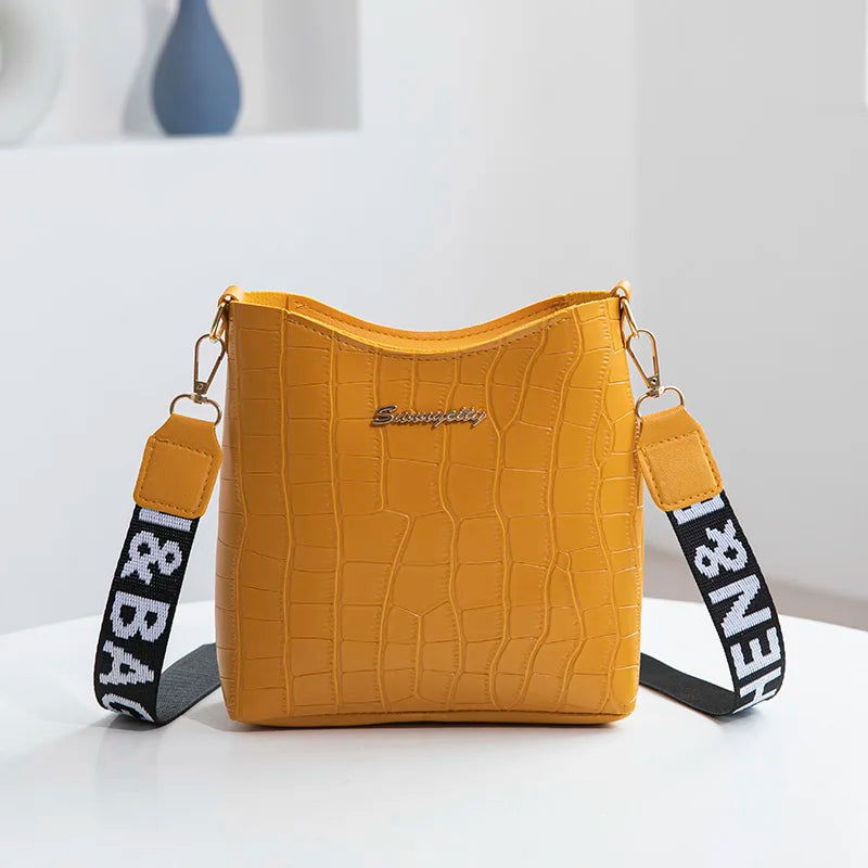 Bolso de cubo cruzado Amarillo-1