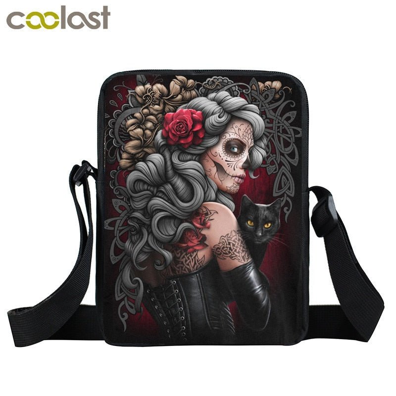 Bolso de mensajero gótico pxt mohuan14 L23cm W17cm H6cm