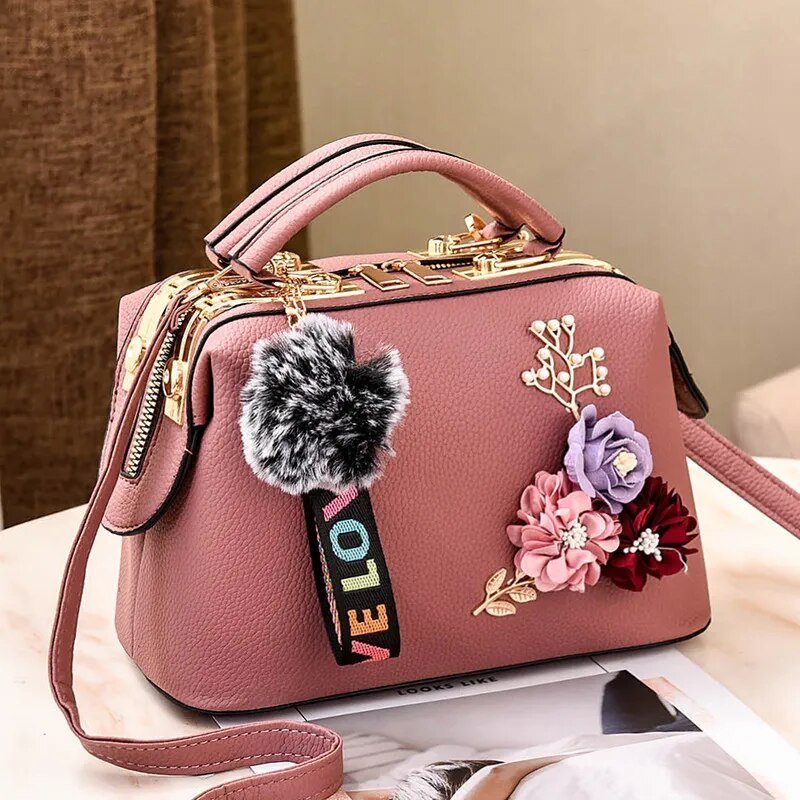 Bolso estilo floral Rosa 25cm