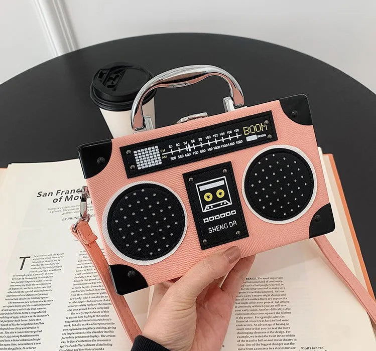 Bolso estilo radio Rosa Radio