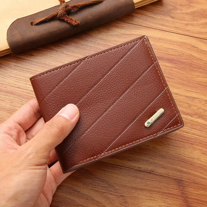 Cartera rayada para hombre