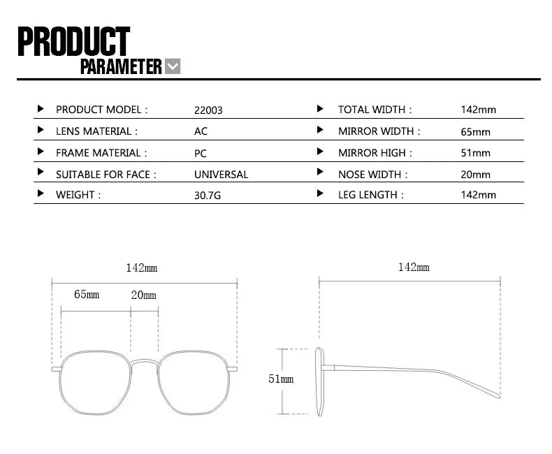 Gafas con montura gruesa