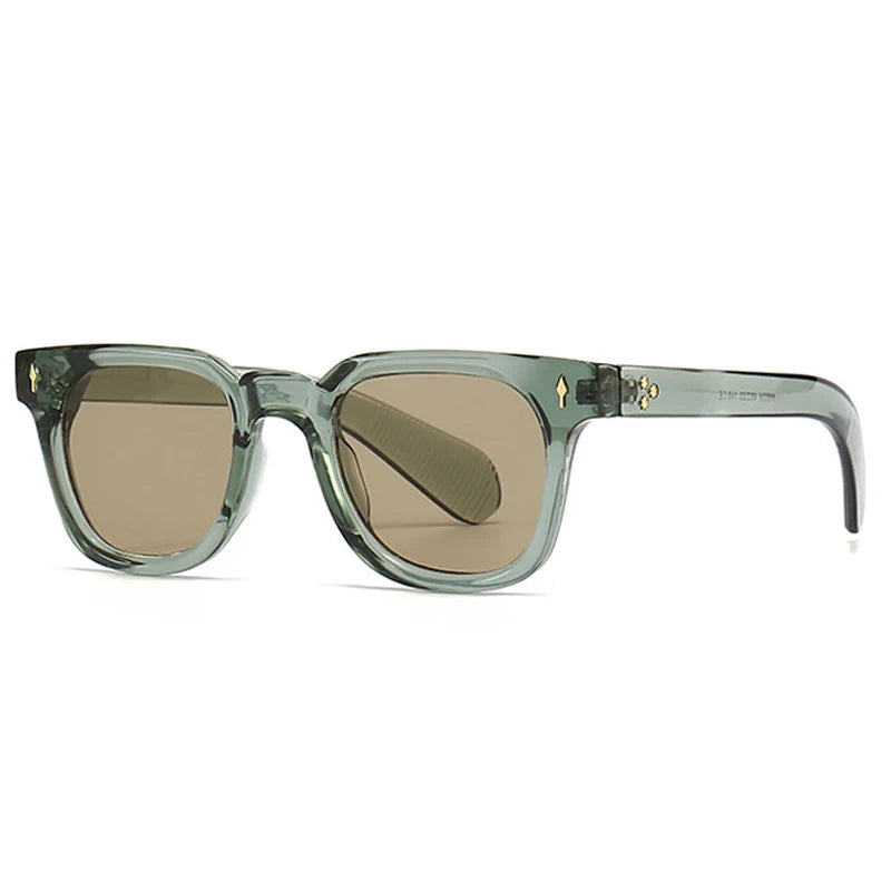 Gafas estilo retro unisex Té verde claro Como la imagen