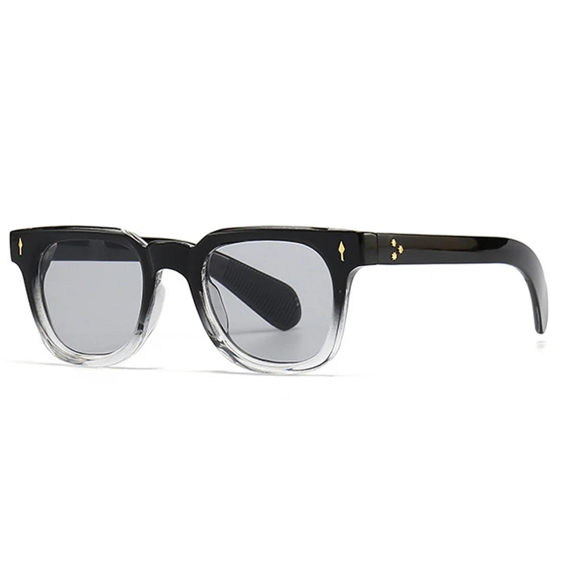 Gafas estilo retro unisex Negro gris claro Como la imagen