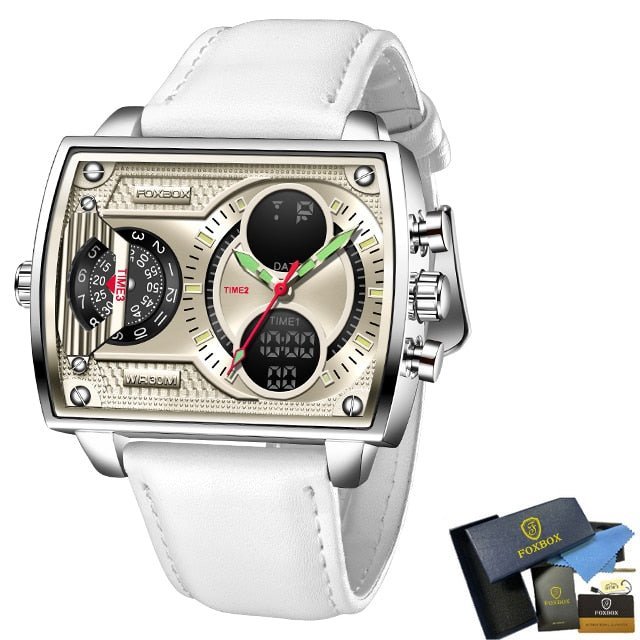 Reloj digital deportivo Plata blanca L