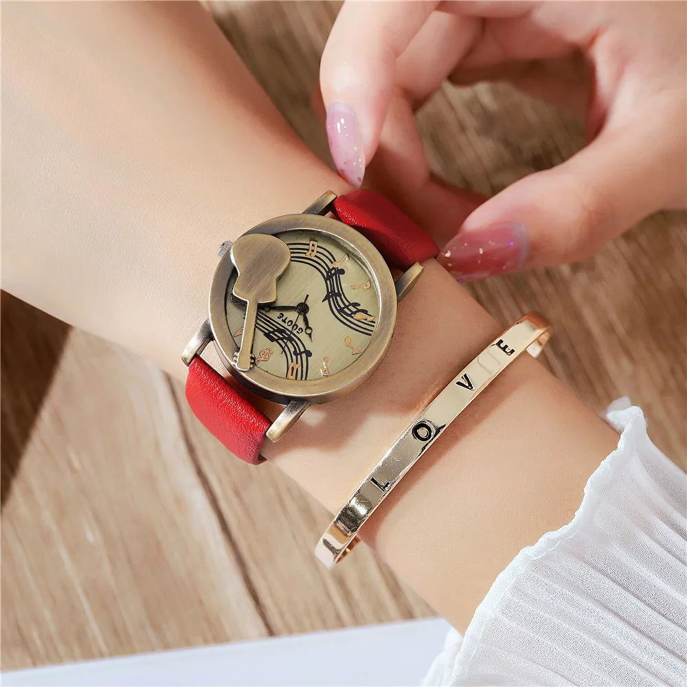 Reloj diseño guitarra