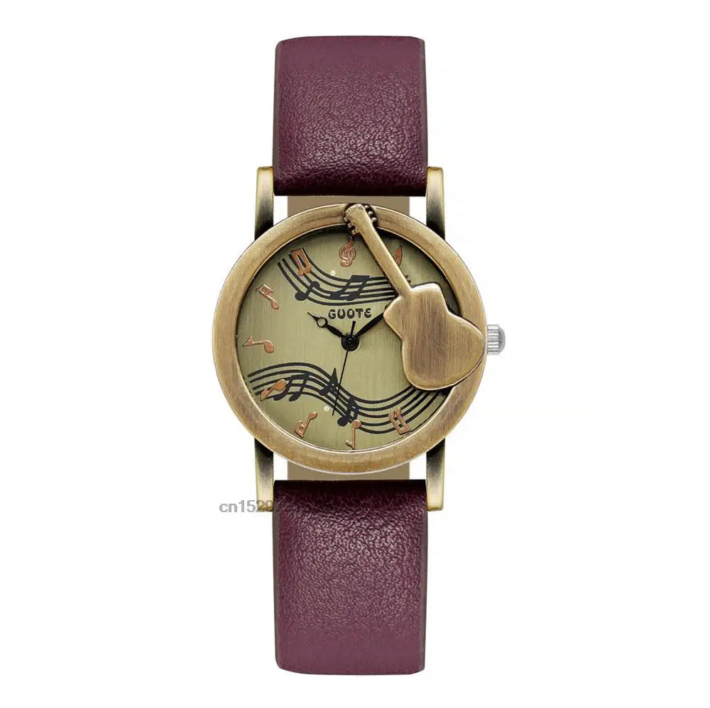 Reloj diseño guitarra Morado