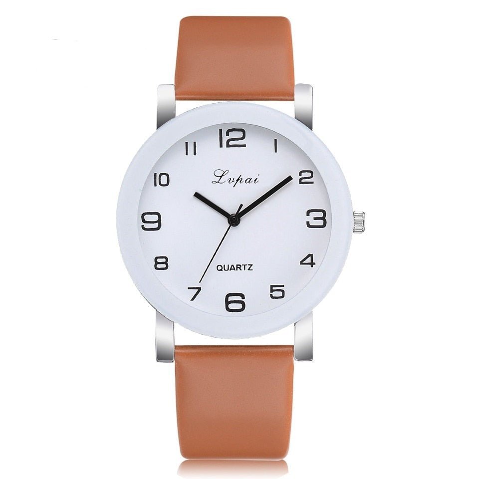 Reloj sencillo para mujer Marrón