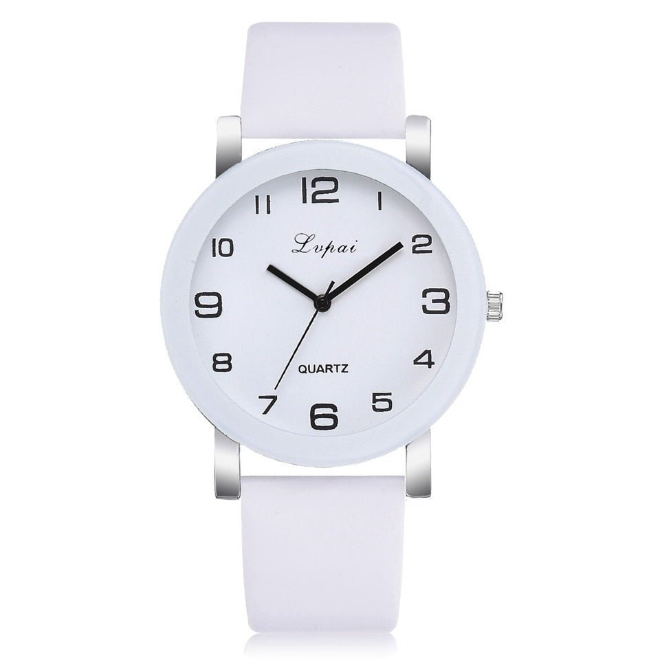 Reloj sencillo para mujer Blanco