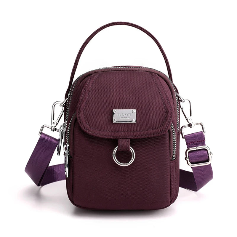 Bolso de tela Morado oscuro