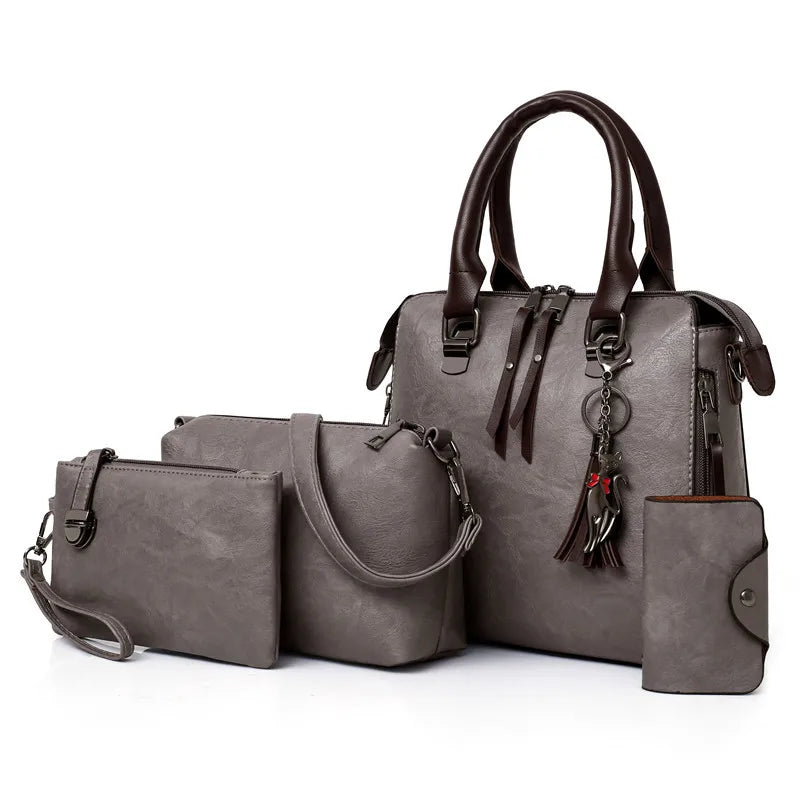 Conjunto bolsos 4 piezas Gris