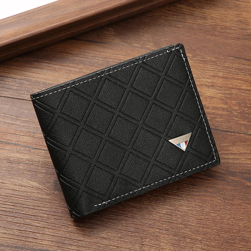 Cartera para hombre corta Negro