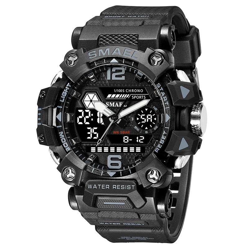 Reloj militar deportivo Gris