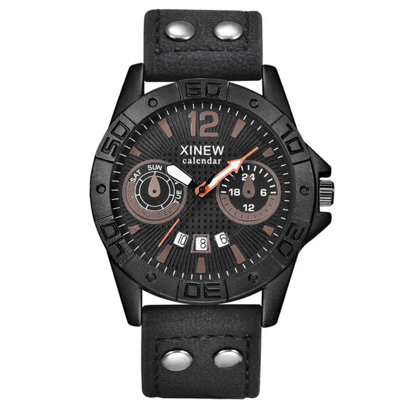 Reloj deportivo para hombre Negro y café