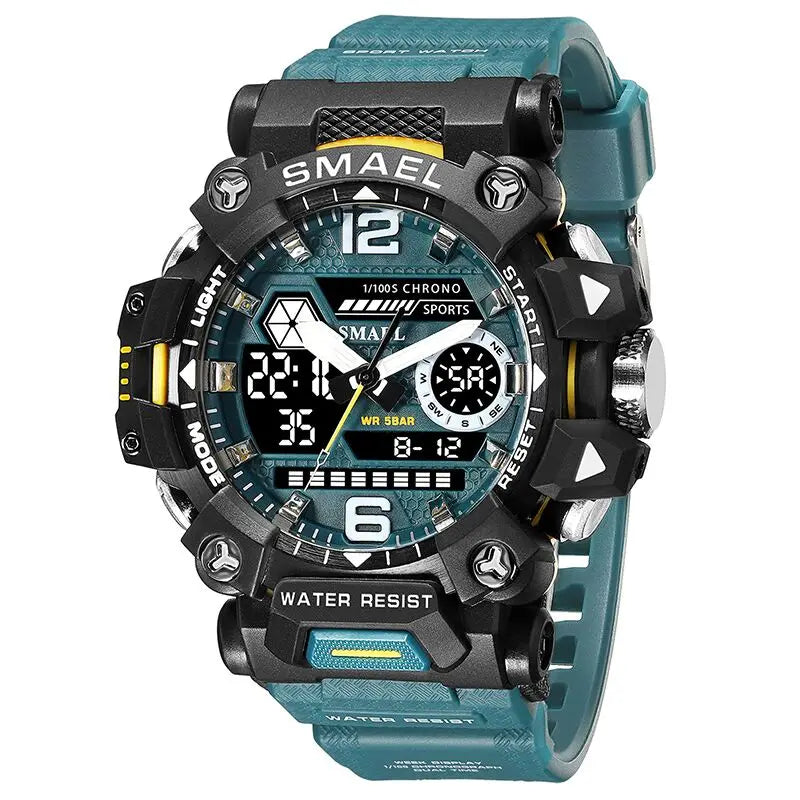 Reloj militar deportivo Azul verdoso