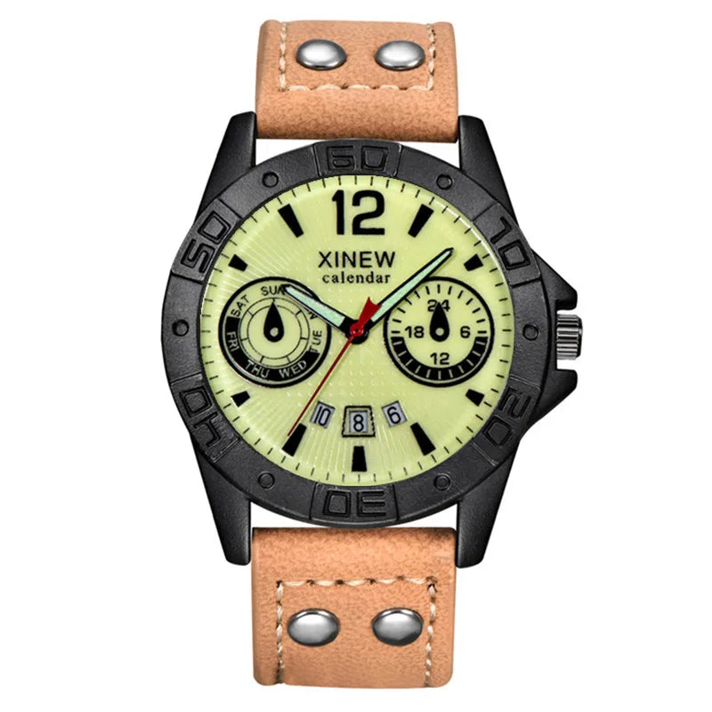 Reloj deportivo para hombre Caqui fluorescente