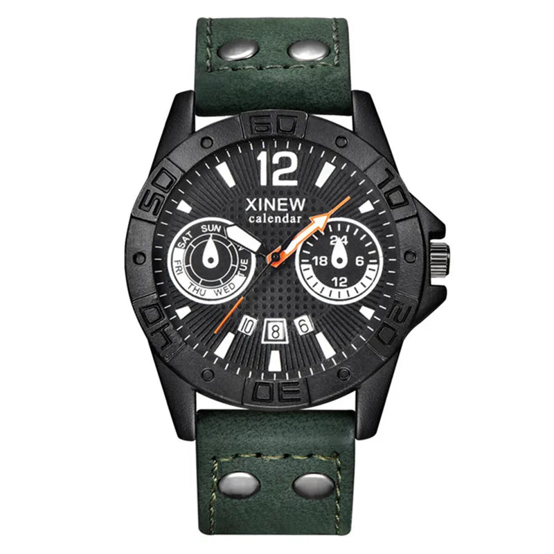 Reloj deportivo para hombre Verde y blanco