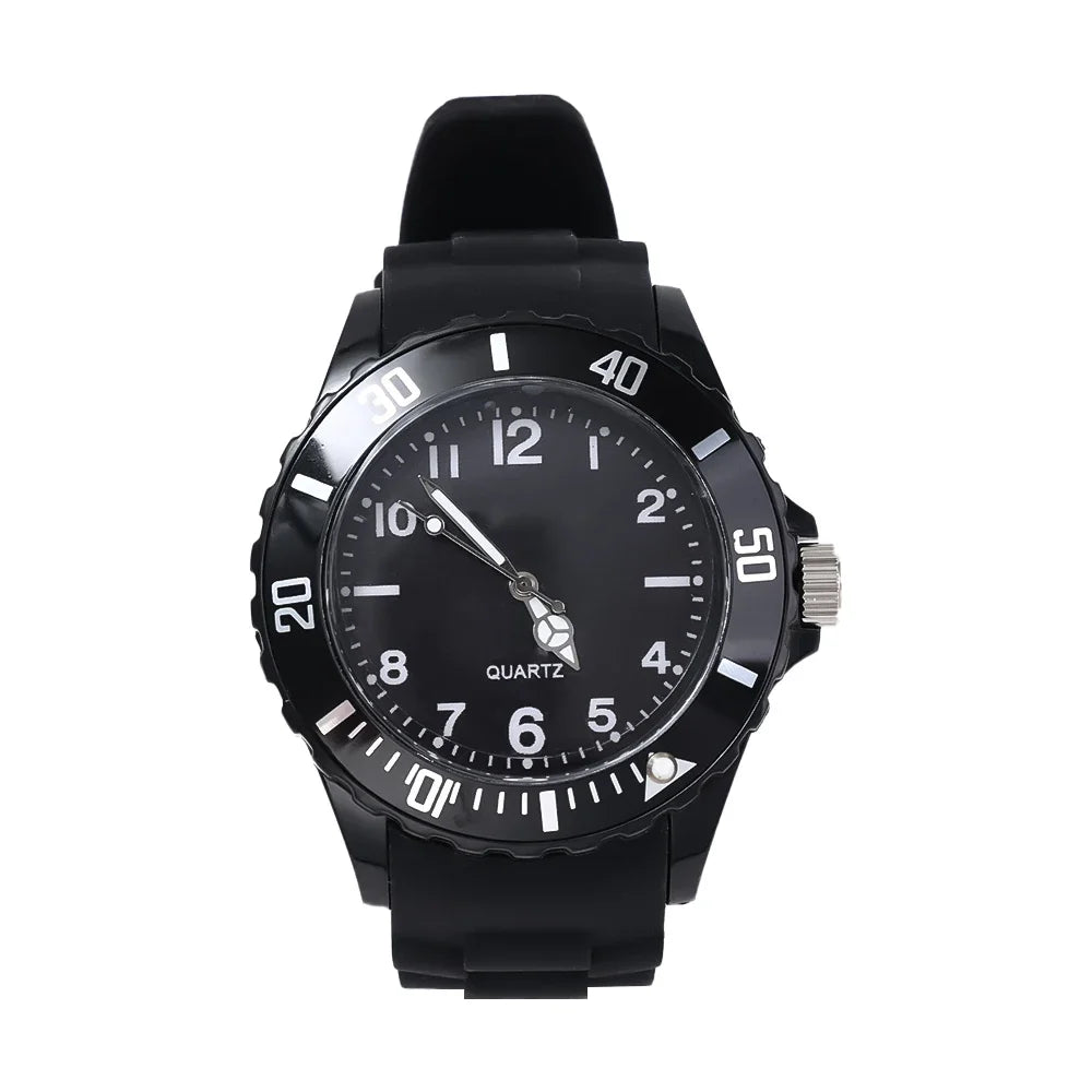 Reloj de silicona Negro