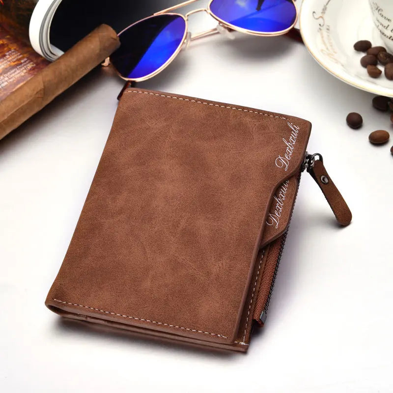 Cartera para hombre multifuncional Marrón