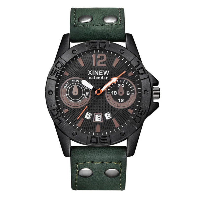 Reloj deportivo para hombre Verde y café