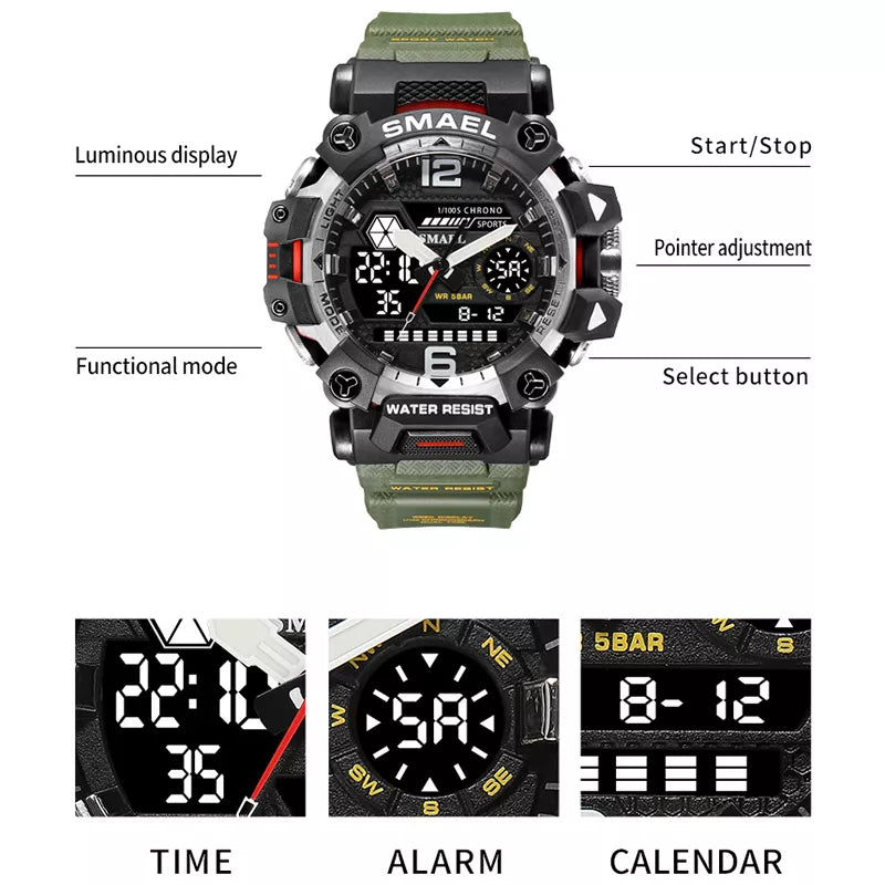 Reloj militar deportivo