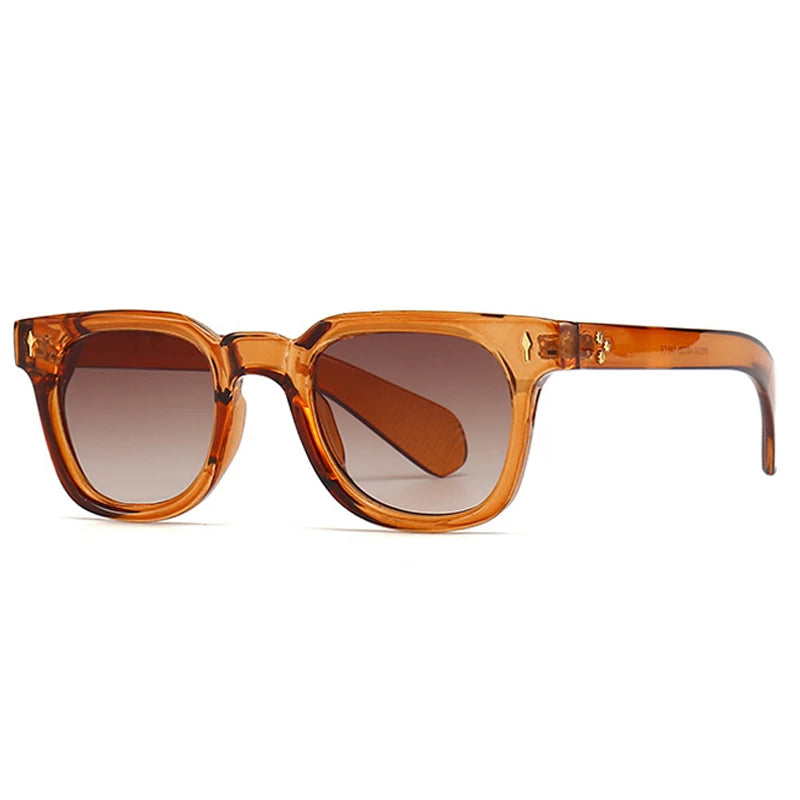 Gafas estilo retro unisex Gradiente de té de naranja Como la imagen