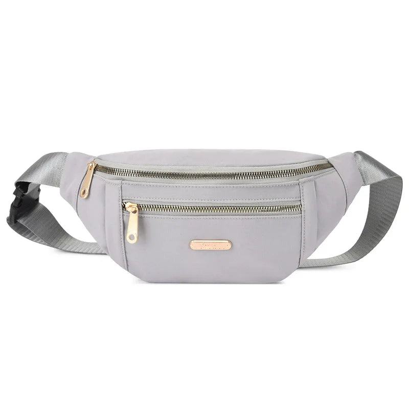 Bolso bandolera cruzada color solido Gris