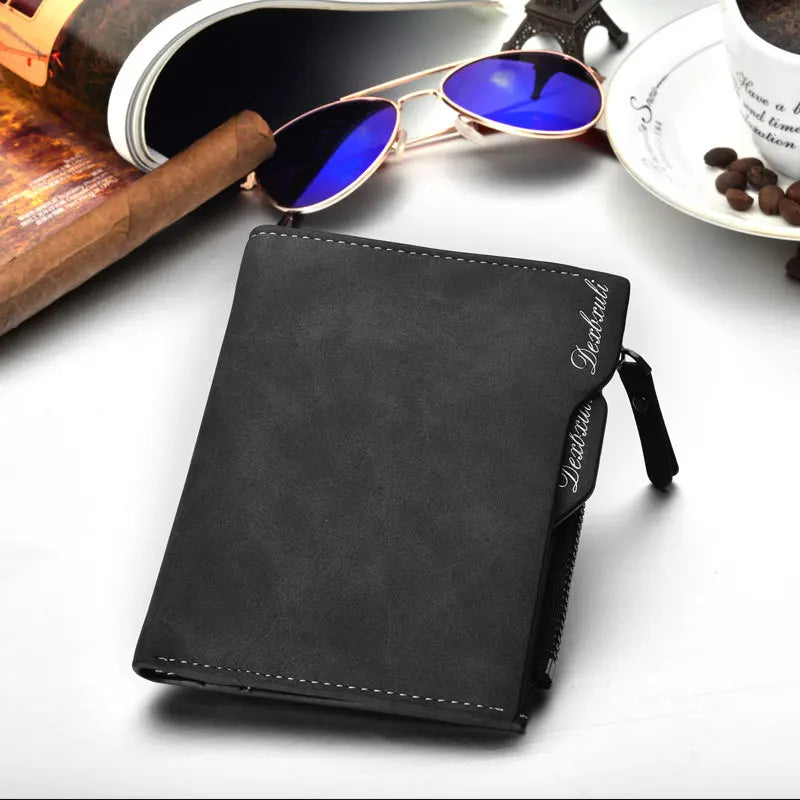 Cartera para hombre multifuncional Negro