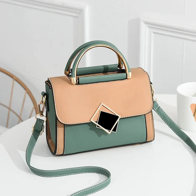 Bolso con rombo cuadrado Verde