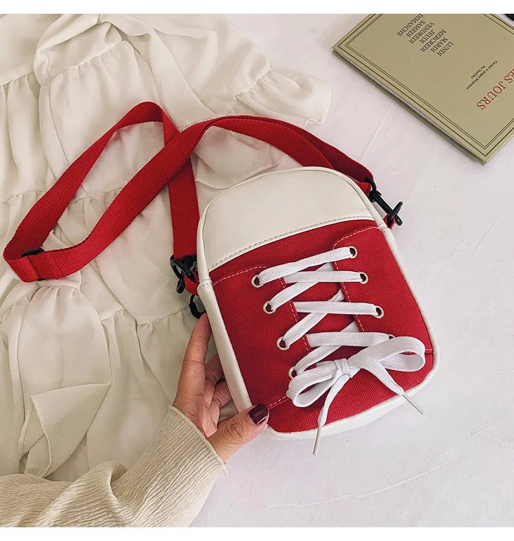 Bolso estilo zapatilla Rojo