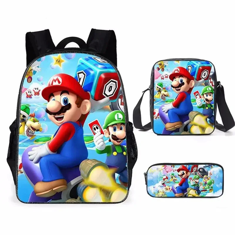 Mochila 3PC-Set 3D Mario Bros 3PC--06