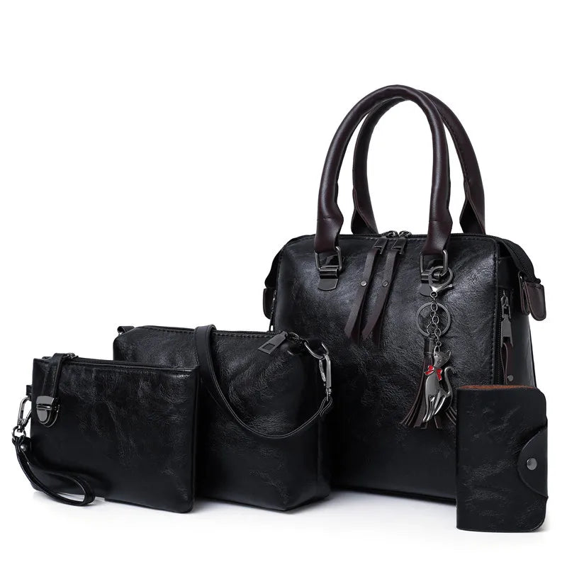 Conjunto bolsos 4 piezas Negro