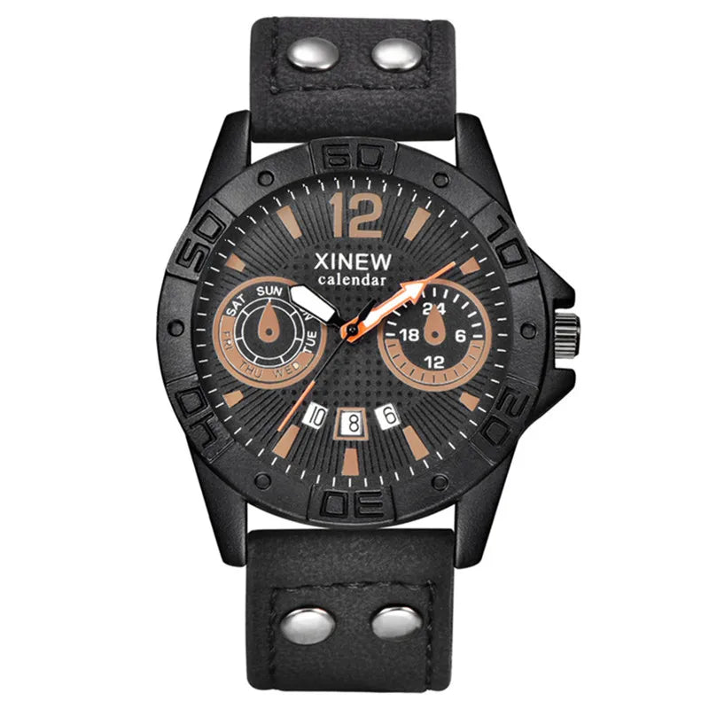 Reloj deportivo para hombre Negro y caqui