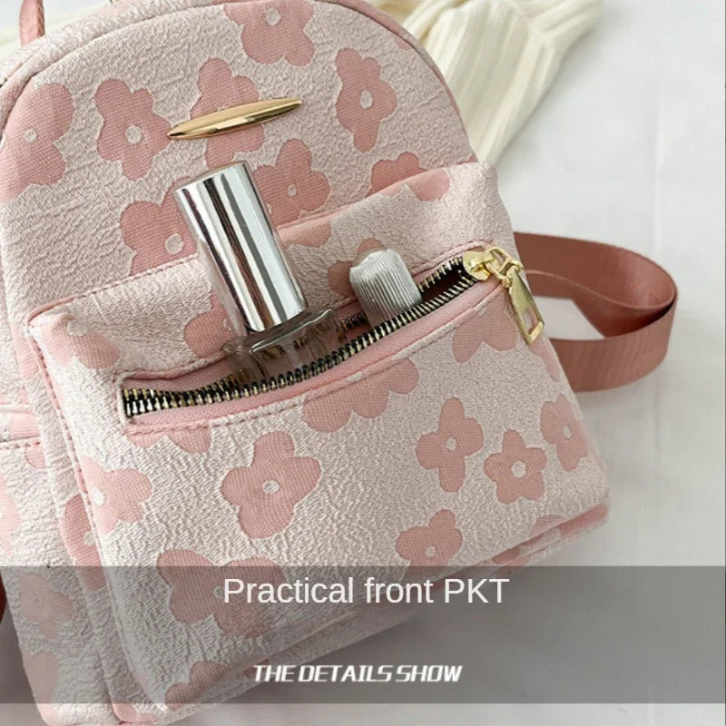 Mochila con estampado de flores