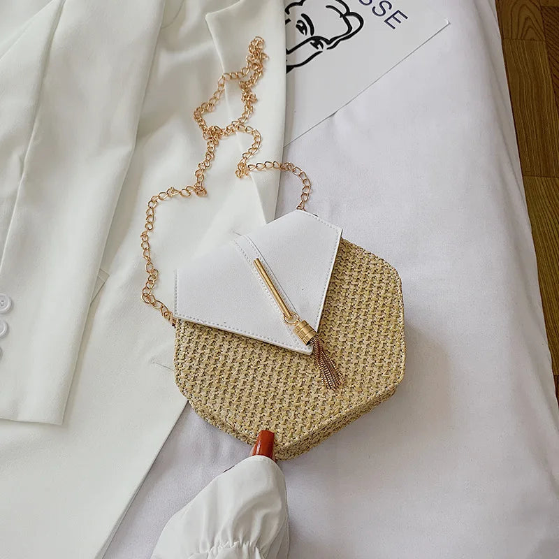 Bolso hexagonal Blanco