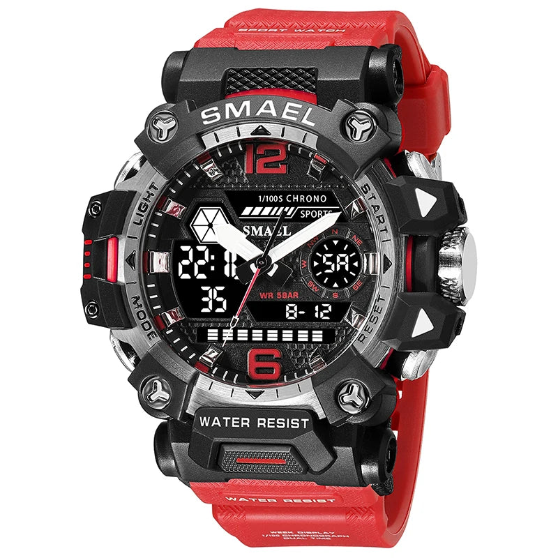 Reloj militar deportivo Rojo