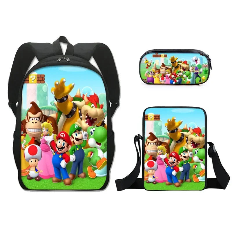 Mochila 3PC-Set 3D Mario Bros 3PC--05