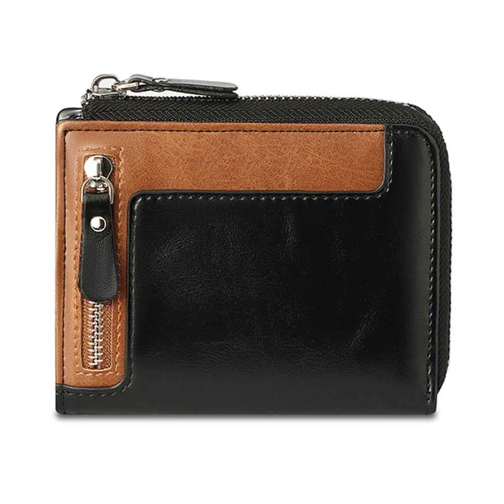 Cartera hombre doble color Negro