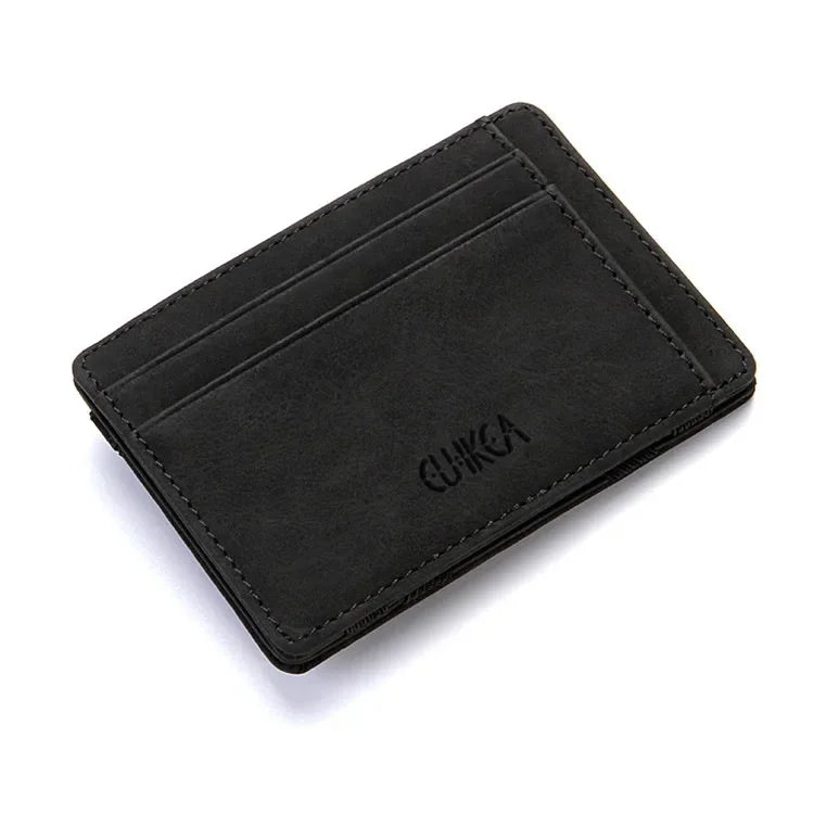 Cartera ultra fina para hombre Negro