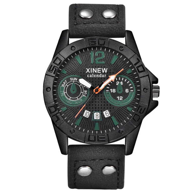 Reloj deportivo para hombre Negro y verde