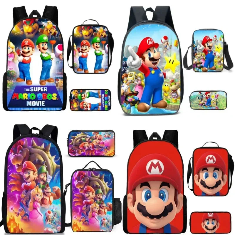 Mochila 3PC-Set 3D Mario Bros