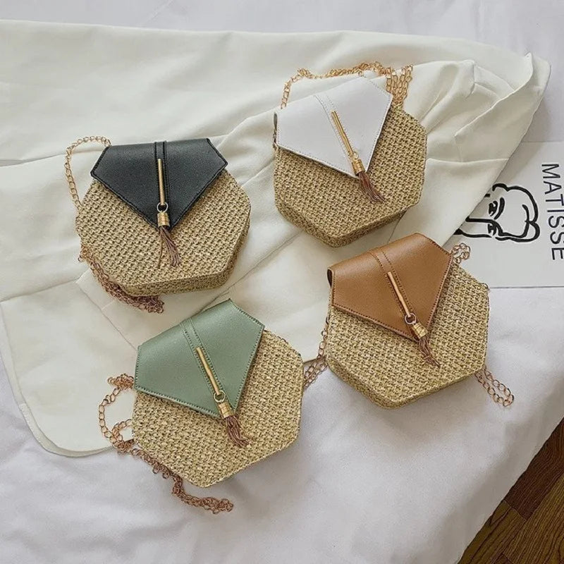 Bolso hexagonal