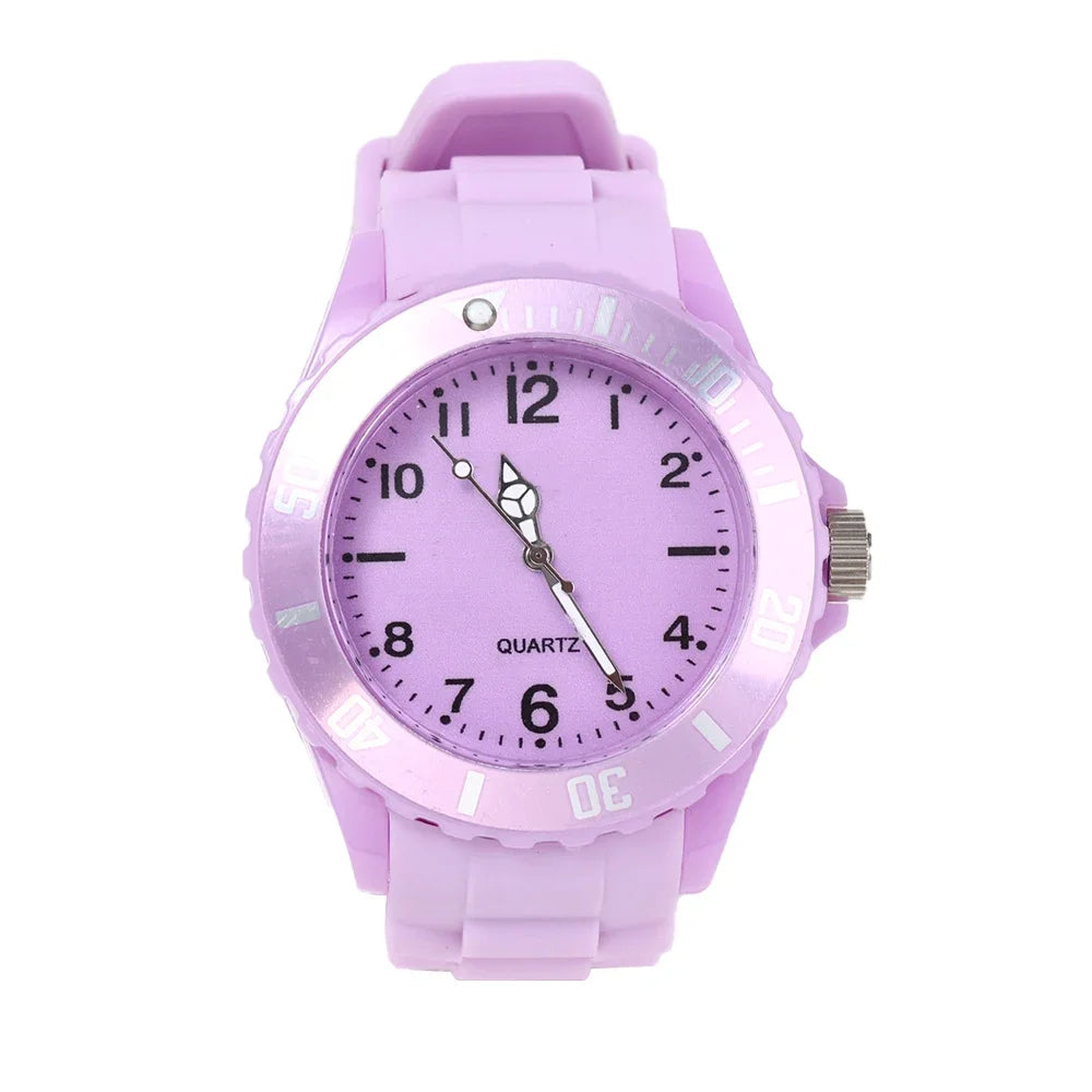 Reloj de silicona Morado