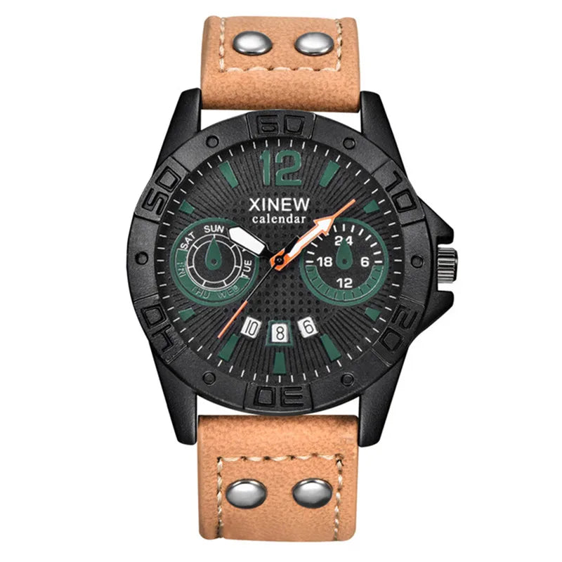 Reloj deportivo para hombre Caqui y verde