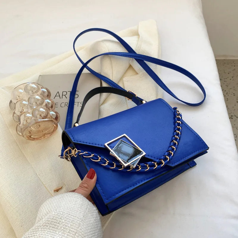 Bolso con rombo Azul