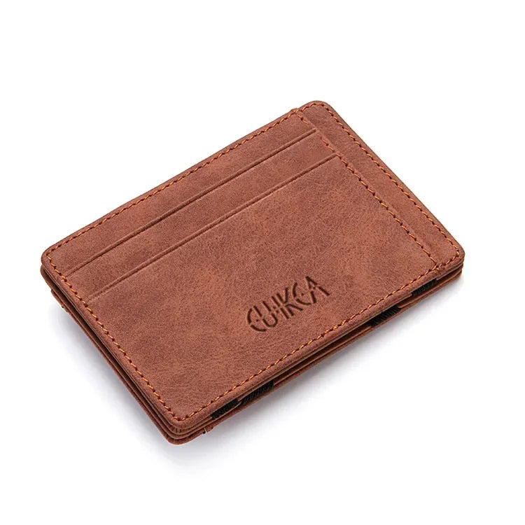 Cartera ultra fina para hombre Marrón