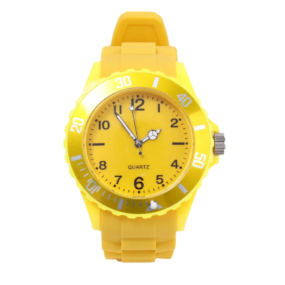 Reloj de silicona Amarillo