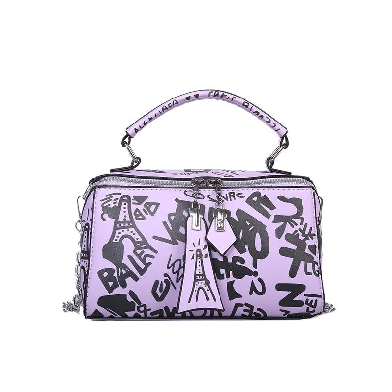 Bolso de diseño Morado 21X12X10.5CM